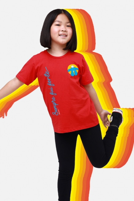 Camiseta Infantil Turma da Mônica Sempre fui Forte Logo