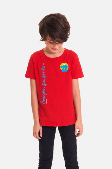 Camiseta Infantil Turma da Mônica Sempre fui Forte Logo