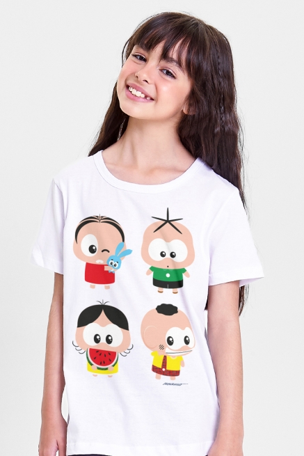 Camiseta Infantil Turma da Mônica Toy Personagens