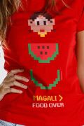 Camiseta Feminina Magali 50 Anos Food Over