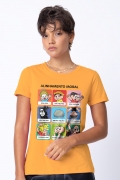 Camiseta Feminina Turma da Mônica Alinhamento Moral
