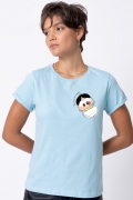 Camiseta Feminina Turma da Mônica Hora do Jantar