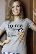Camiseta Feminina Turma da Mônica Magali Fome