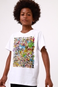 Camiseta Infantil Mauricio de Sousa 80 Anos Colors