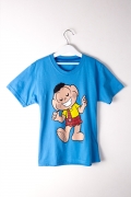Camiseta Infantil Turma da Mônica Cascão Feliz