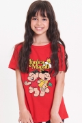 Camiseta Infantil Turma da Mônica Magali e Mônica