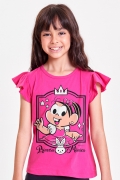 Camiseta Infantil Turma da Mônica Princesa Mônica Quadrinho