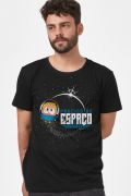 Camiseta Masculina Turma da Mônica Toy Astronauta Preciso de Espaço