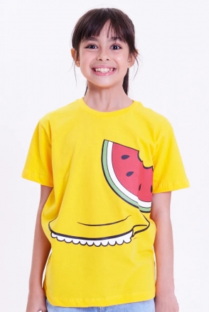 Camiseta Infantil Turma da Mônica Roupinha Magali