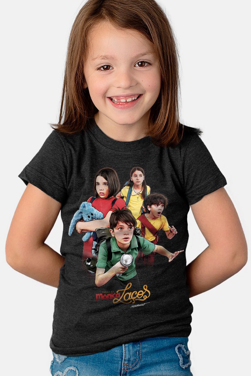 Camiseta Infantil Turma da Mônica Laços