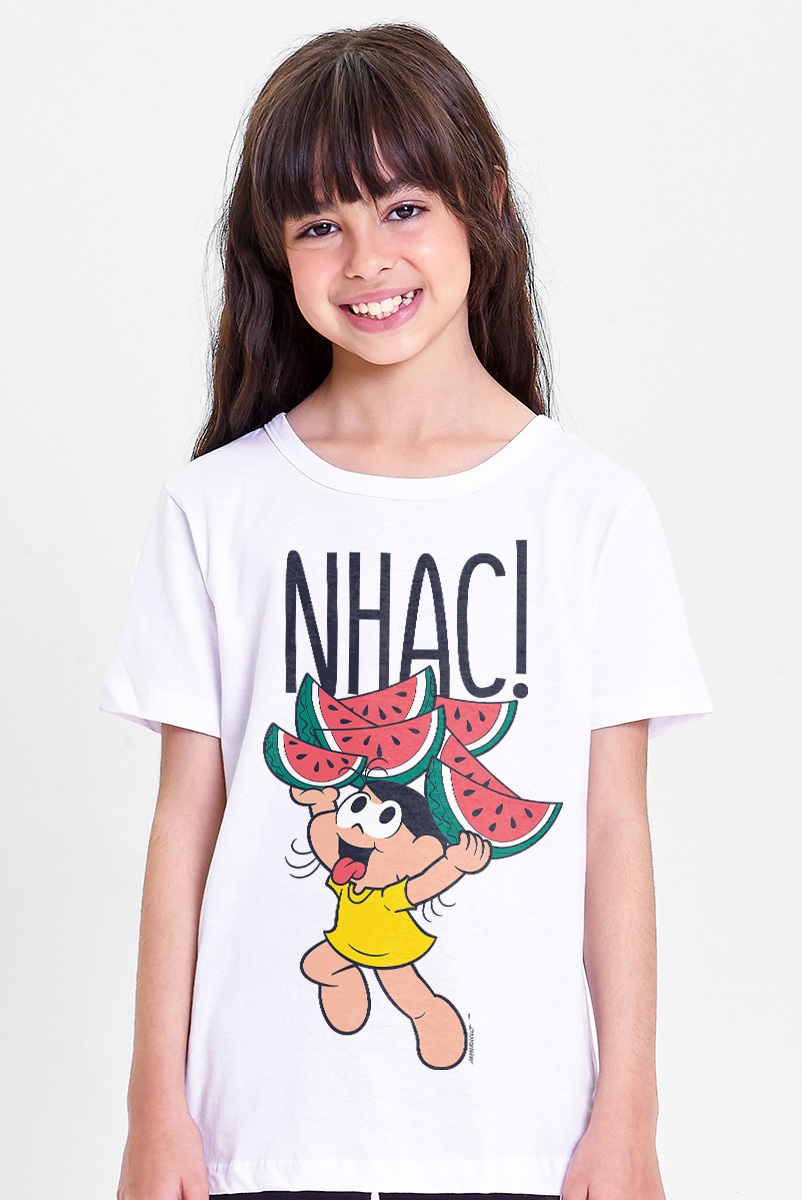 Camiseta Infantil Turma da Mônica Magali Nhac