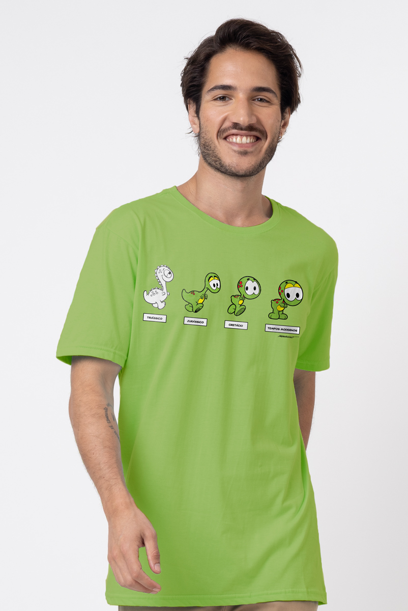 Camiseta Masculina Turma da Mônica Evolução Horácio