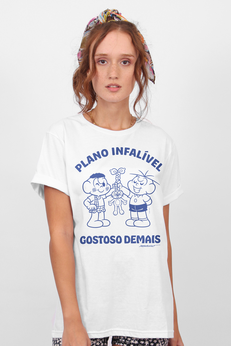 Camiseta Unissex Turma da Mônica Plano Infalível