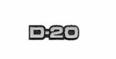 Emblema D 20 Cinza