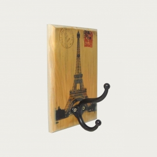 Cabideiro em Madeira Torre Eiffel Vintage Concept