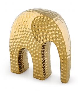 Escultura Elefante Dourado em Ceramica 12992 Mart