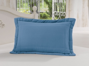 Porta Travesseiro 50 x 70cm 100% Algodão Azul Royal Soft