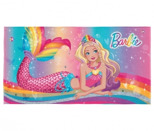 Toalha de Banho Transfer Barbie 75x140 Lepper