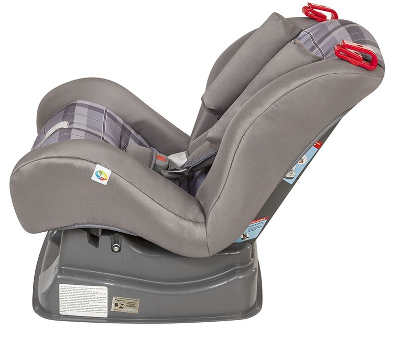 Cadeira para Carro Atlantis Xadrez Cinza Tutti Baby