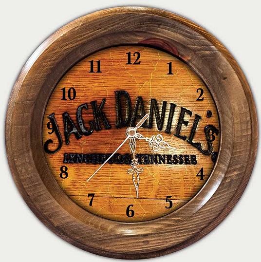Relógio Decorativo Jack Daniels Vintage Concept