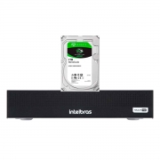 Dvr Gravador Digital de vídeo Intelbras MHDX 1016-C 16 Canais Compressão de Vídeo H.265+ Full HD + HD 1TB BarraCuda