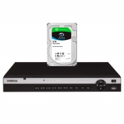 NVR Gravador de vídeo Intelbras NVD 3316-PLUS 16 Canais Câmeras IP H265+ Onvif Perfil S Ultra HD 4K + HD 2TB SkyHawk