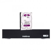 Gravador Digital de vídeo Intelbras MHDX 1008-C Full HD Compressão de Vídeo H.265+ e Criptografia + HD 2TB