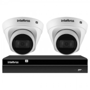 Kit 2 Câmeras de Segurança Dome Intelbras Full HD 1080p VIP 1230 D G4 + Gravador Digital de Vídeo NVR NVD 1404 - 4 Canais Intelbras