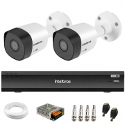 Kit 2 Câmeras de Segurança Full HD 1080p VHD 3230 B G6 + DVR Intelbras Gravador de Vídeo Digital iMHDX 3008 - 8 Canais