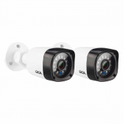 Kit 2 Câmeras GIGA Security GS0461 HD 720p Visão Noturna Infra 30 Metros 1/4 2,6mm Ip66