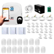 Kit Alarme JFL 18 Sensores, Active 20 Ethernet, Aplicativo Celular