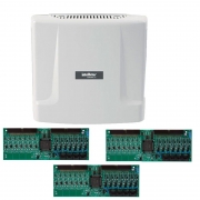 Kit Central de Interfone Condomínio com 24 Ramais - Intelbras Comunic 48 + Placas Desbalanceadas