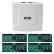 Kit Central de Interfone Condomínio com 32 Ramais - Intelbras Comunic 48 + Placas Desbalanceadas