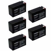 Kit 5 Baterias Powertek 12V, 1.95Ah, Centrais de Alarme e Cerca Elétrica - EN011