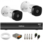 Kit Intelbras 2 Câmeras Full HD 1080p VHL 1220 B  + Gravador iMHDX 3008 8 Canais + Acessórios
