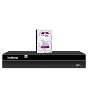 NVR Intelbras Digital Video 8 Canais Recorder NVD 1408 4K H.265+ + HD 3TB