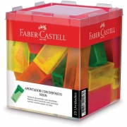 Apontador Com Deposito Faber-Castell 25 Unidades Neon Sortido 125FLVZF 03241