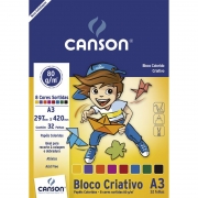 Bloco Canson Colorido Infantil 8 Cores 32 Folhas A3 80G 66667089 25128