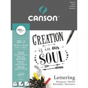 Bloco Canson Marker Lettering 24X32Cm 20 Folhas 180Gr/M2 60109921 28268