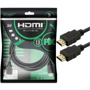 Cabo HDMI Gold 2.0 HDR 4K 19 Pinos 3M Pix 018-2223 29592