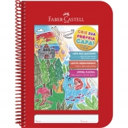 Caderno Criative Faber-Castell Capa Dura Universitário 96 Fls Vermelho Cdn/Vm 29951