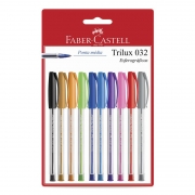 Caneta Esferográfica Faber-Castell Trilux Colors 10 Cores SM/032ESC10 27170