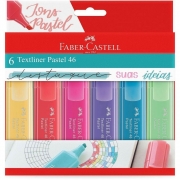 Caneta Marca Texto Faber-Castell Textliner 6 Tons Pastel MT/15466 29379