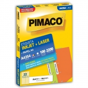 Etiqueta Pimaco Inkjet + Laser - A4354 05813