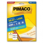 Etiqueta Pimaco Laser 25 Un 279.4X215.9Mm 6285 00079