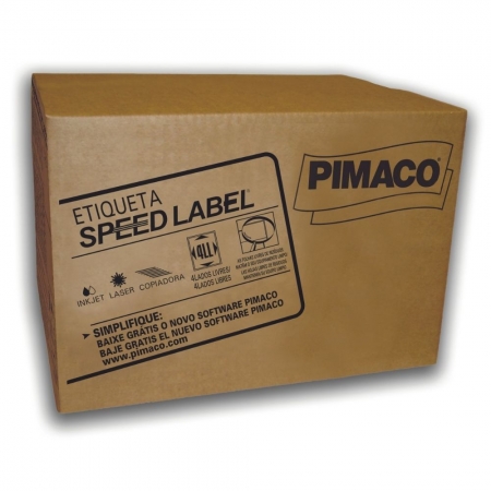 Etiqueta Pimaco Speed Label Carta 84,67X101,6 1.000 Folhas Com 6.000 Unidades Sl61084 13120