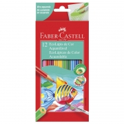 Lápis de Cor 12 Cores Aquarela + Pincel 120212G Faber-Castell 03203