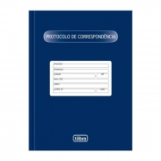 Livro Protocolo Correspondência com 104 Folhas 120545 Tilibra 01678