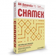 Papel A4 Chamex Amarelo 75g Com 500 Folhas 15647