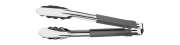 Pegador Tramontina Utilitá em Aço Inox com Cabo Emborrachado Cinza 24cm 25056160 32025